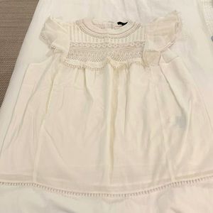 Jcrew white blouse, size S